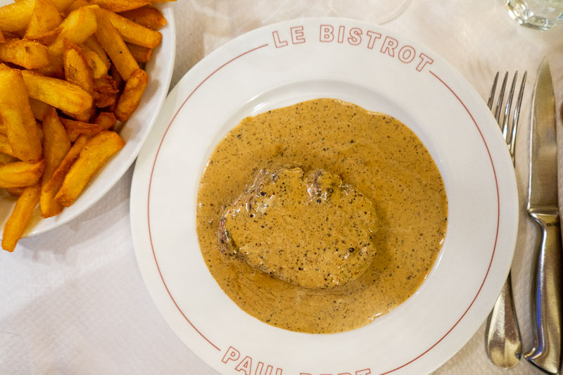 steak frites le bistro Paul Bert