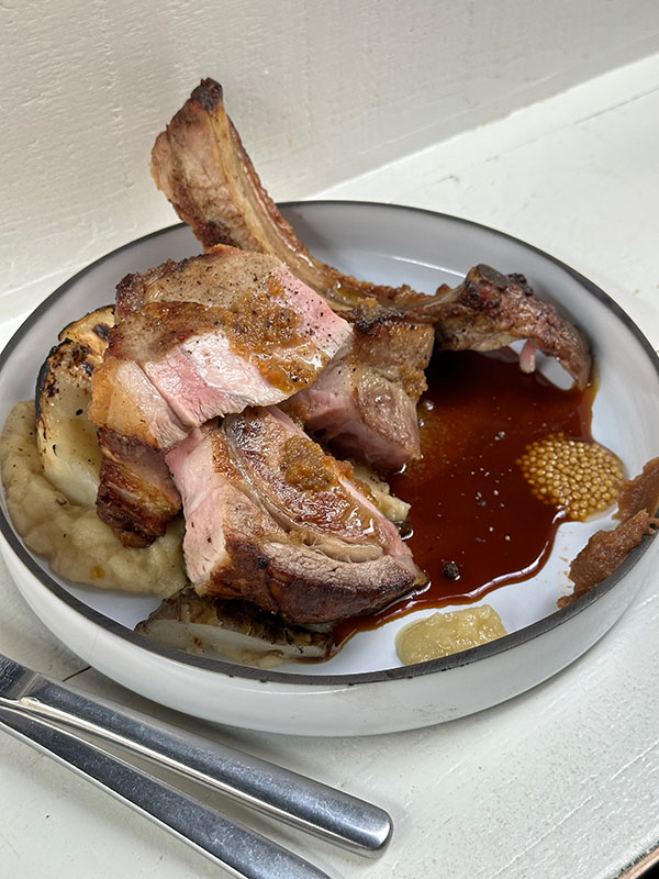 best restaurants Paris les enfants du marche pork chop