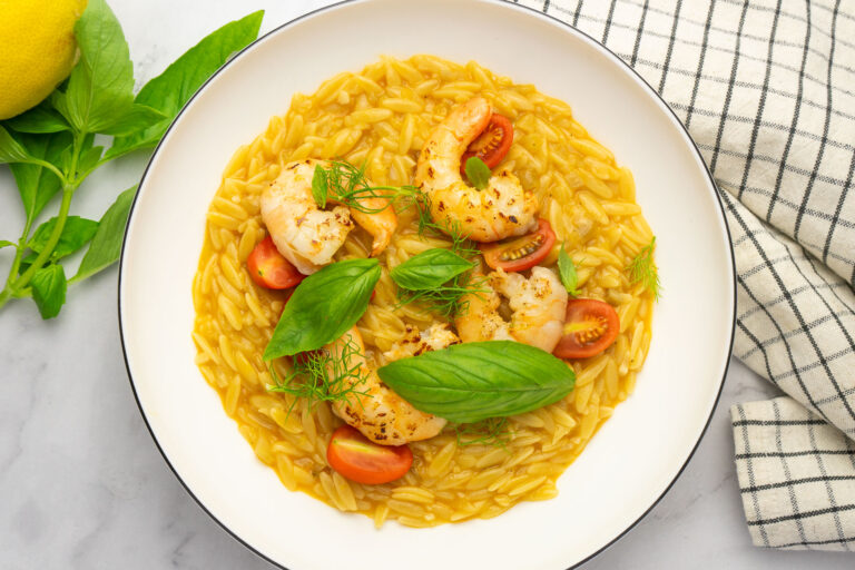 prawn orzo risotto