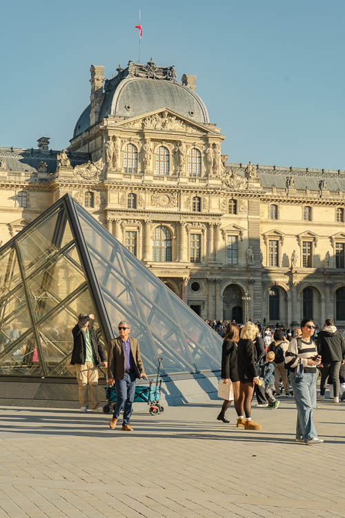 Louvre in fall